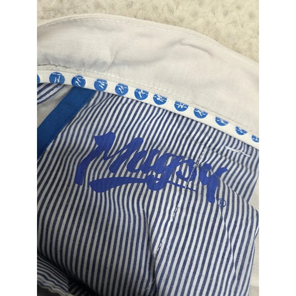 Mugsy Driftwoods Linen Blend Chino Pants Mens 30x32 Ivory White Slim Straight - Picture 12 of 13